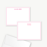 Colorful Double Border Flat Card Set